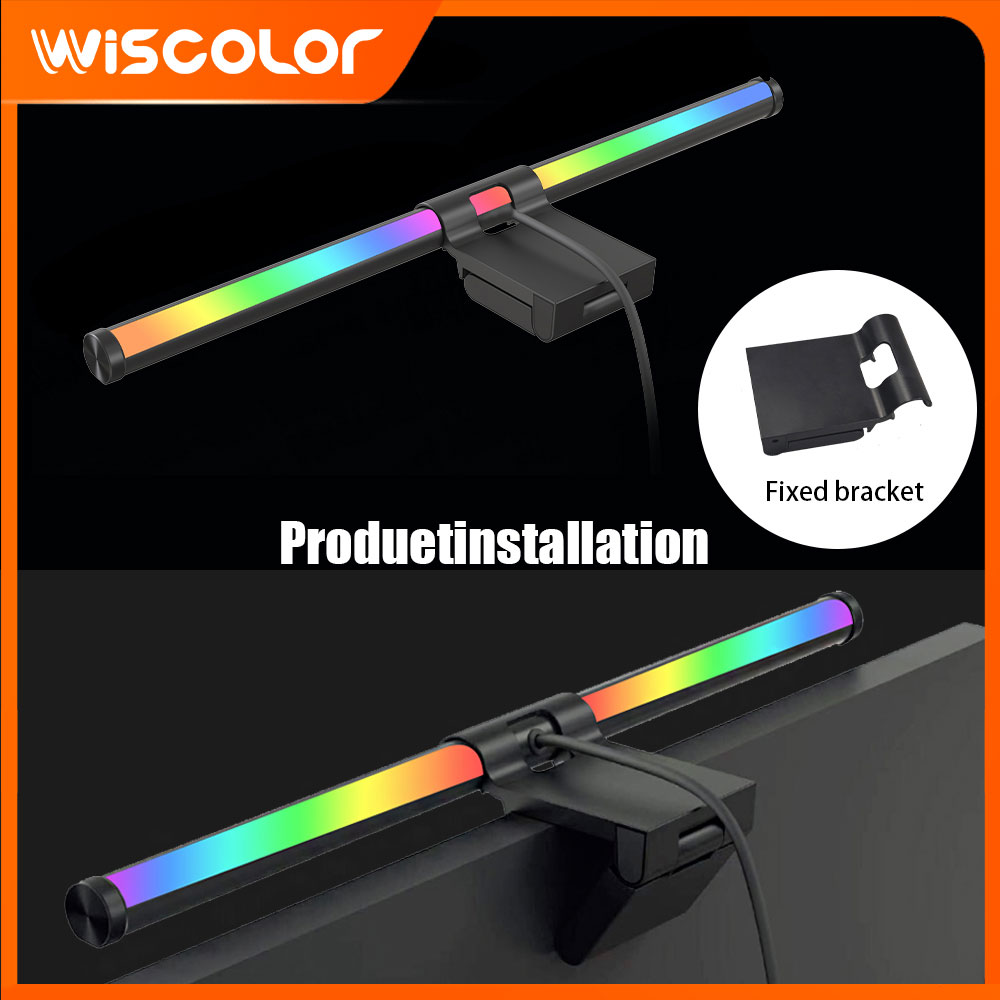Desk Setup On Bed - Barre lumineuse de moniteur, lampe suspendue