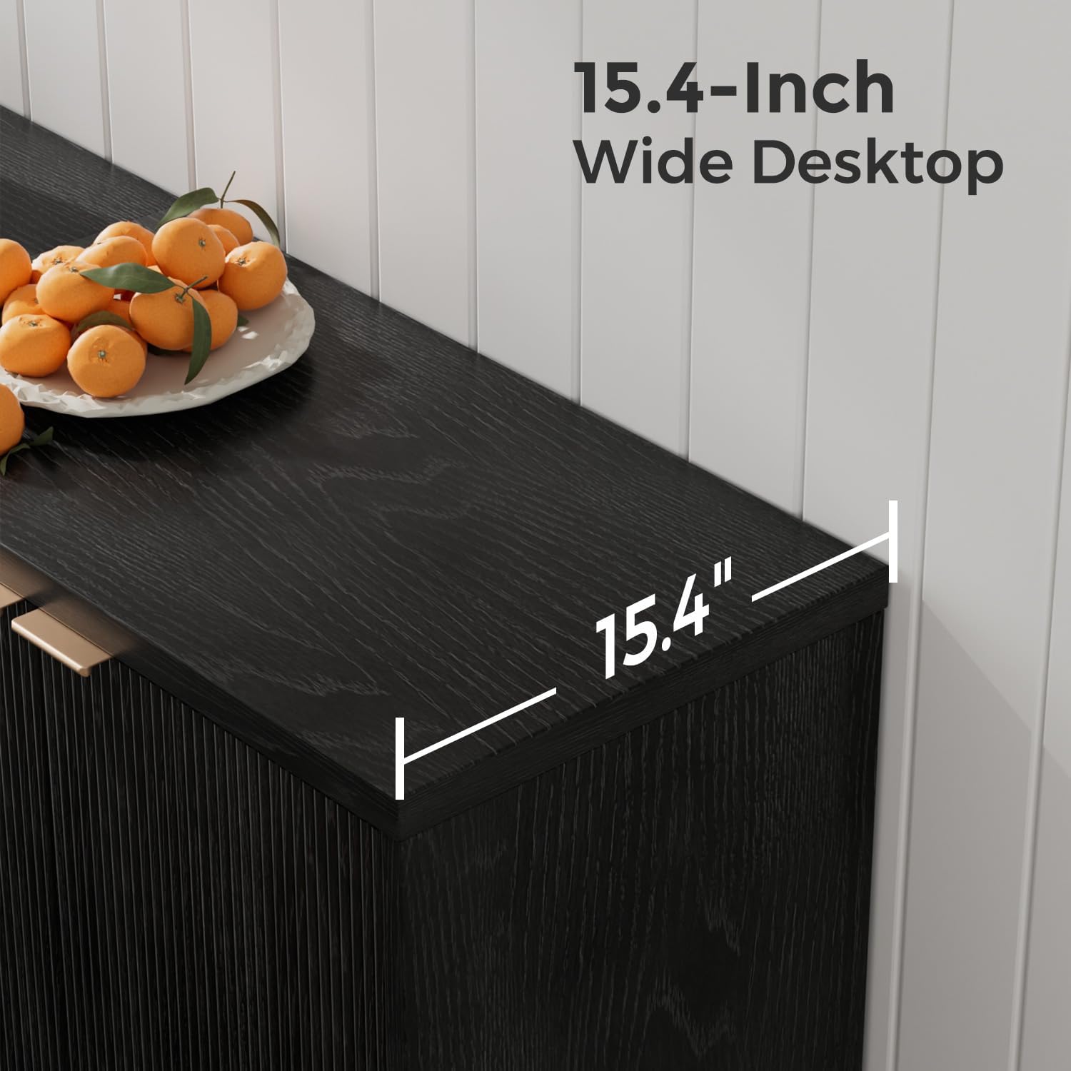 Buffet cannelé avec rangement, - Desk Setup Room avis et prix