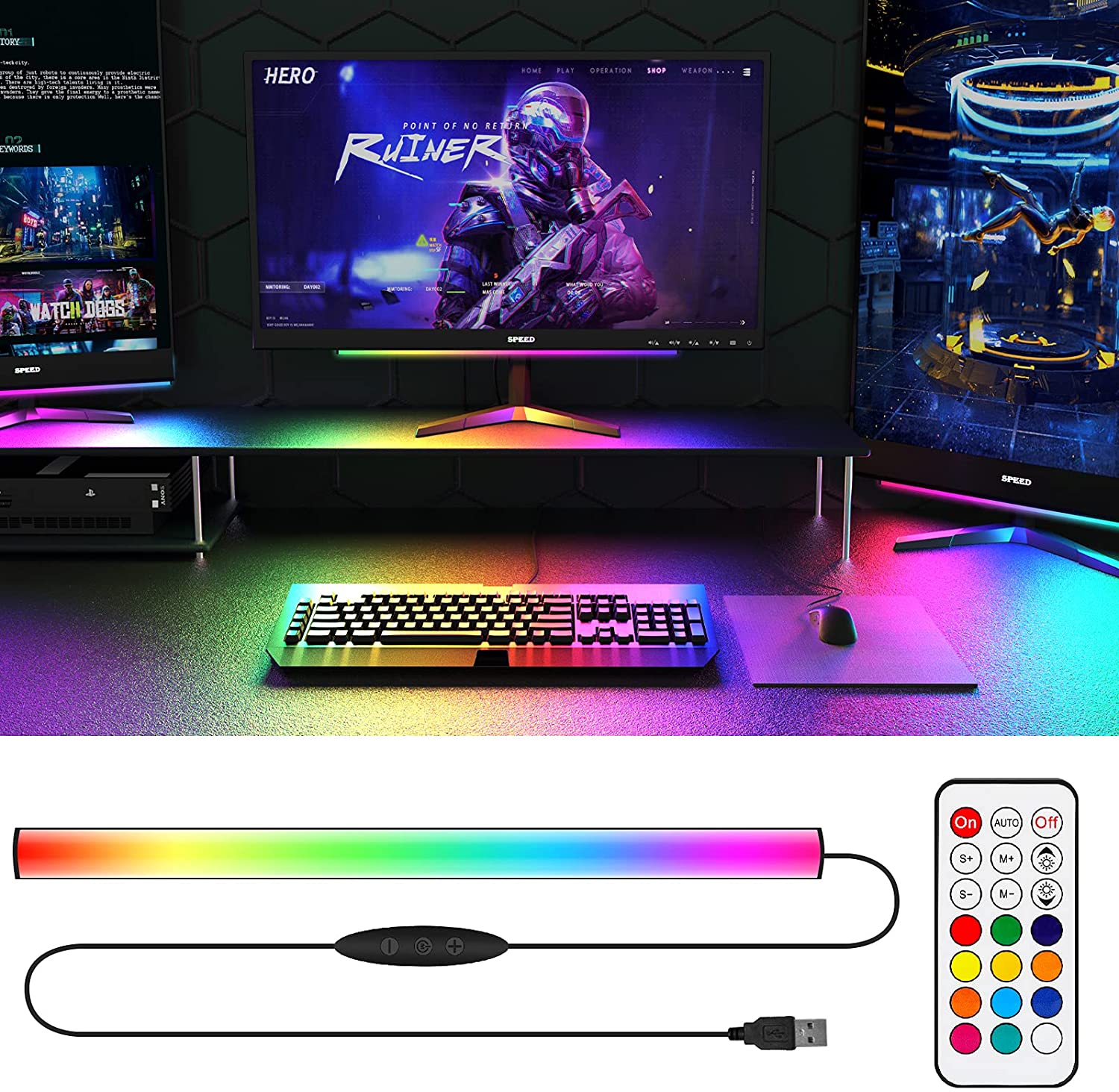Barre lumineuse RGB Dreamcolor - Desk Room Setup avis et prix